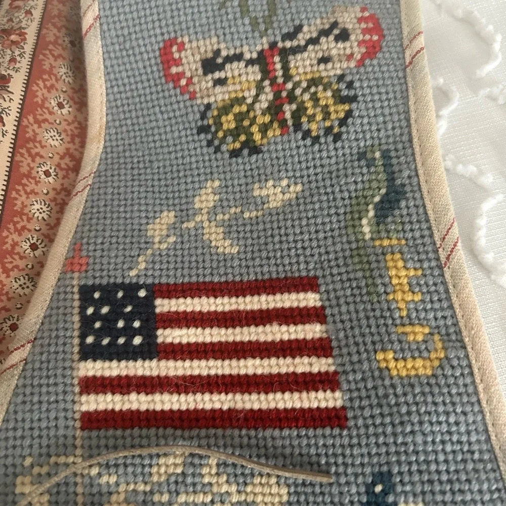 Ralph Lauren Kids Embroidered Vest with Blue and Red Accents - Picture 6 of 14